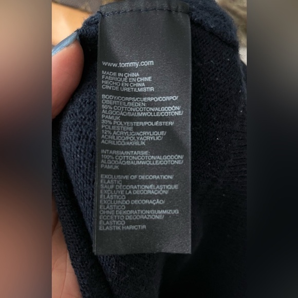Tommy Hilfiger Blue Sweater, Size M - Picture 7 of 7